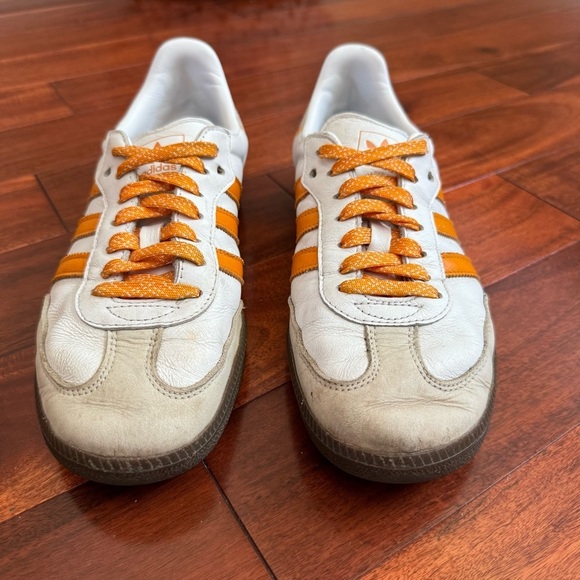 Adidas OG Samba White and Orange Sneakers - Picture 3 of 13